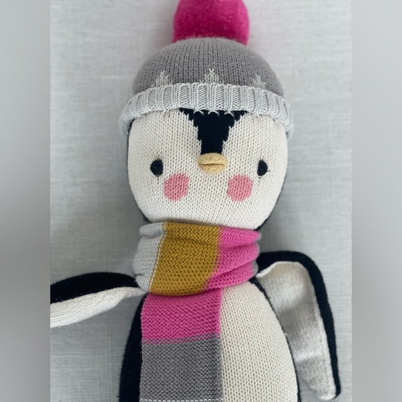 Cuddle + Kind | Aspen the Penguin Knitted Doll 20” - Picture 2 of 7